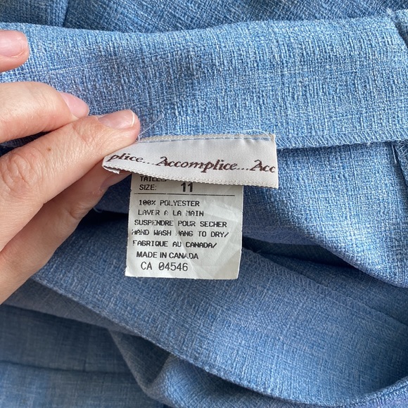 🦋 Vintage matching set - Baby Blue / Powder Blue - Size 11 (would Fit 10-12)🦋 - Picture 2 of 4